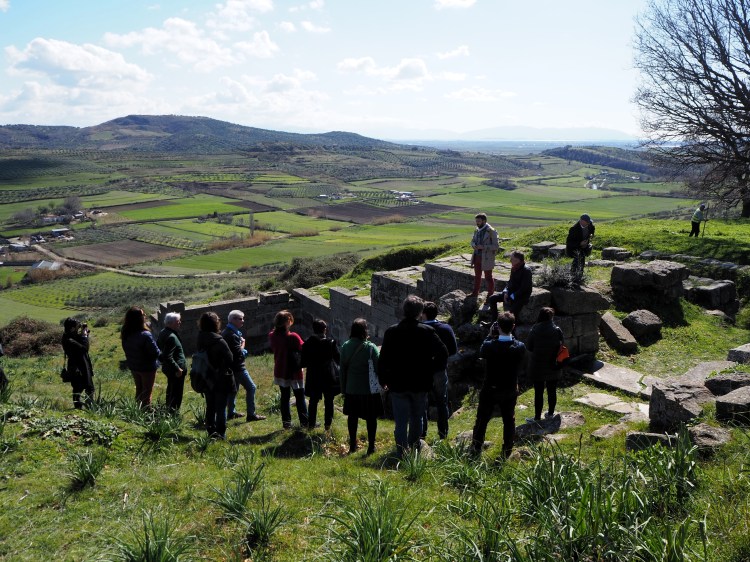 Excursion d'un groupe d'archéologues au site d'Apollonia en mars 2020 @ LS
