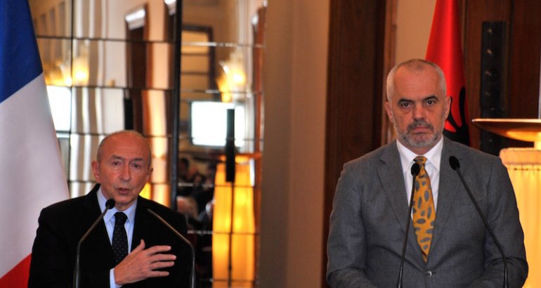 Gérard Collomb et Edi Rama à Tirana @ LS