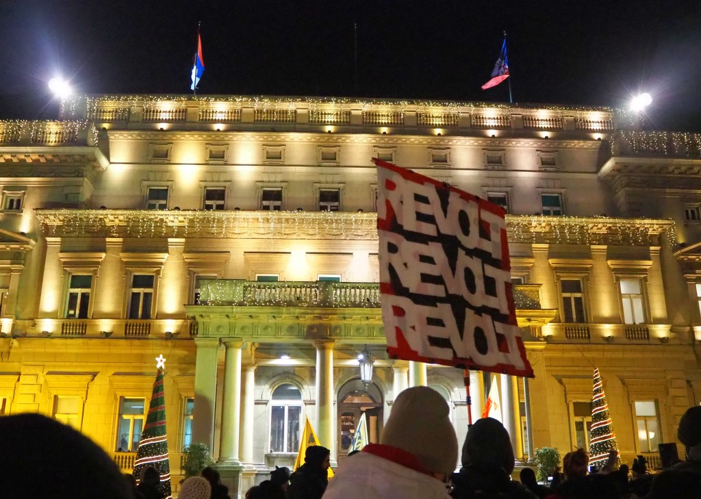 Manifestation contre la pollution de l'air à Belgrade @ LS
