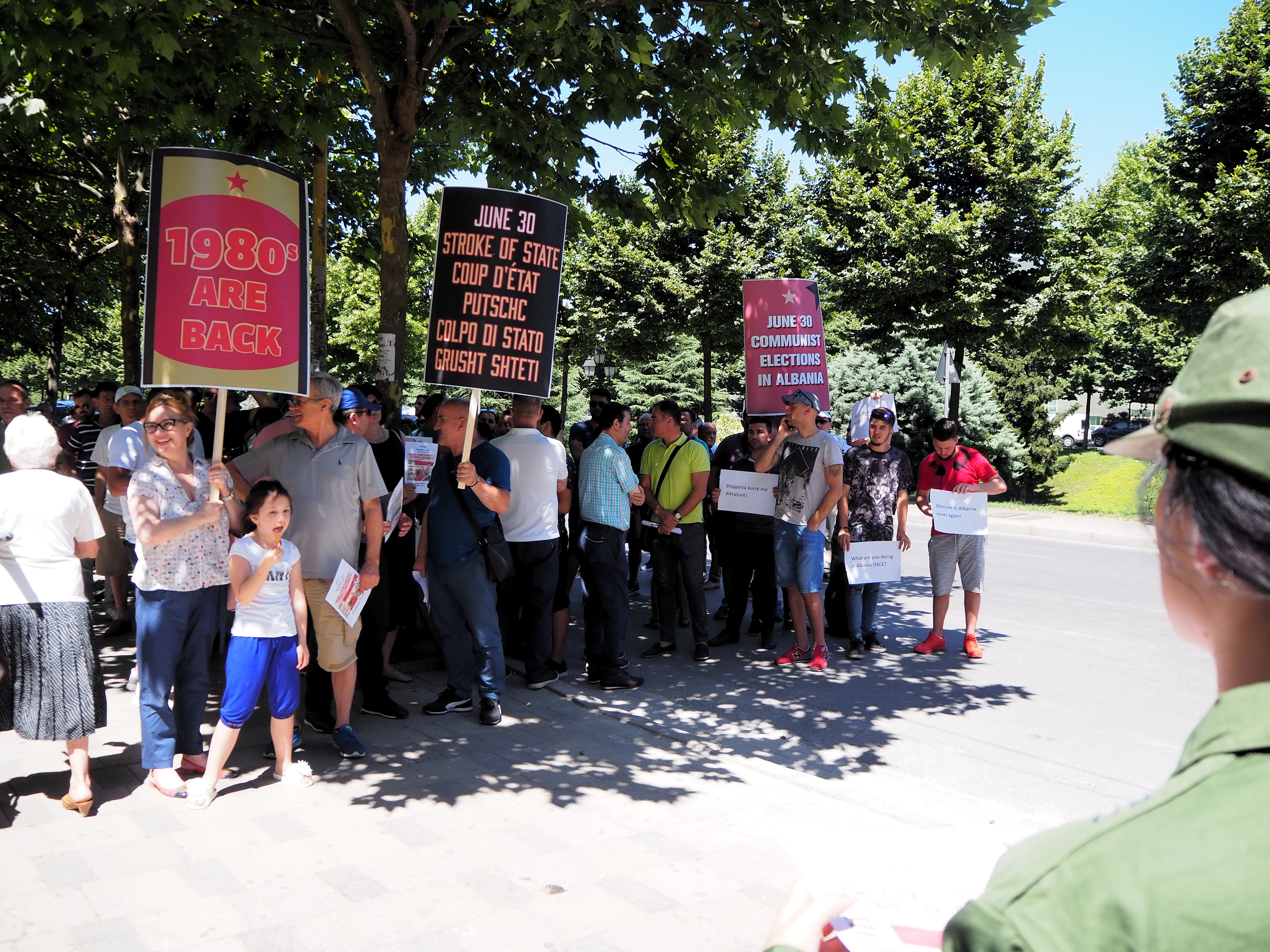 Manifestation de l'opposition contre la tenue des élections locales en juin 2019 @ LS
