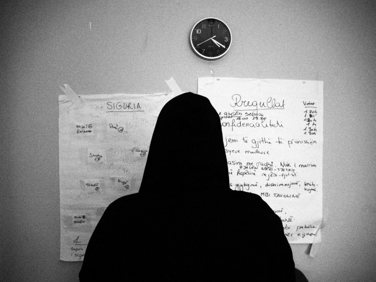 Une pensionnaire du refuge "Streha" à Tirana @ LS